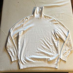 H&M men’s turtleneck , white, large